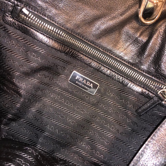PRADA Authentic Black Leather Bag - Picture 6 of 11
